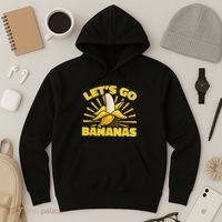 Funny Banana Fruit Lets Go Bananas Hoodie thumb 3