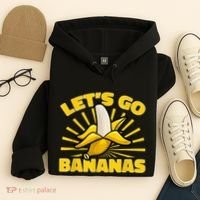 Funny Banana Fruit Lets Go Bananas Hoodie thumb 4