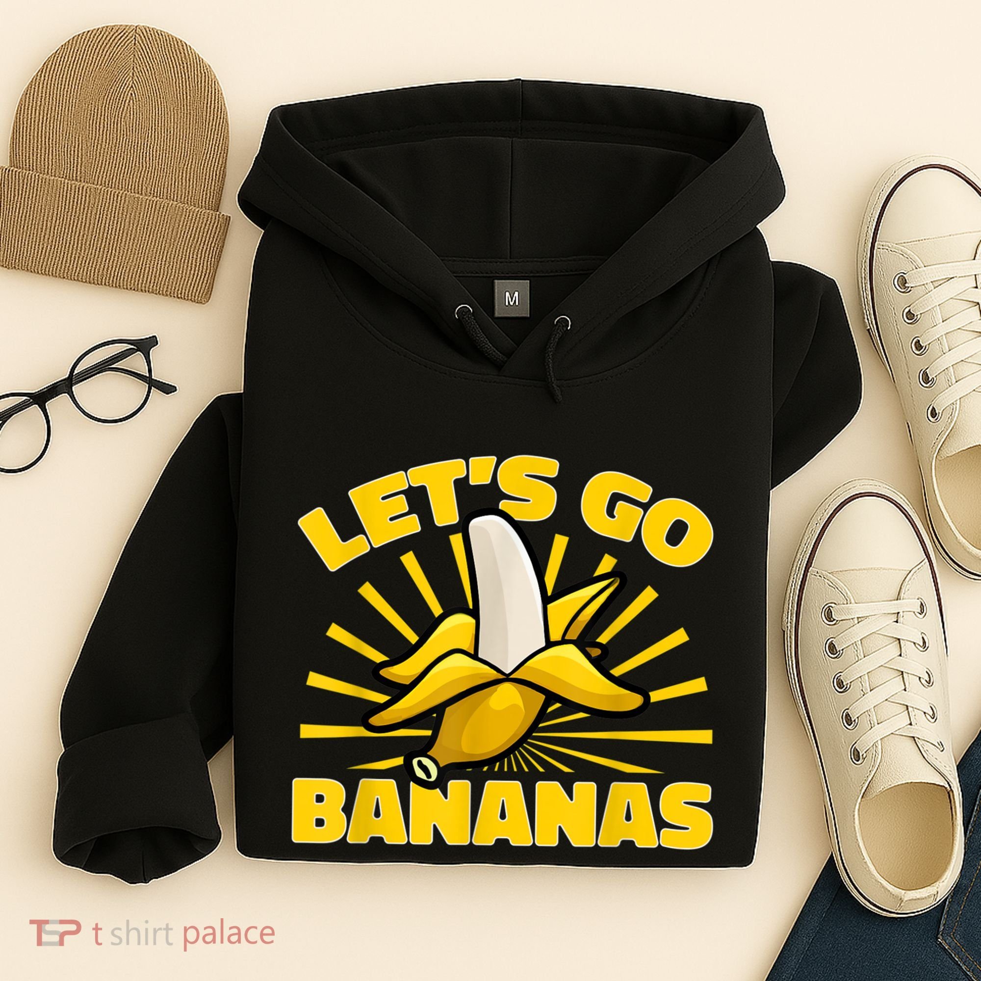 Funny Banana Fruit Lets Go Bananas Hoodie