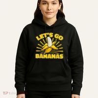 Funny Banana Fruit Lets Go Bananas Hoodie thumb 5