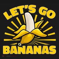 Funny Banana Fruit Lets Go Bananas Apron thumb 3