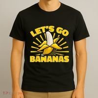 Funny Banana Fruit Lets Go Bananas T-Shirt thumb 3