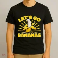 Funny Banana Fruit Lets Go Bananas T-Shirt thumb 3