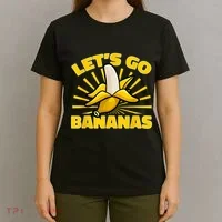 Funny Banana Fruit Lets Go Bananas T-Shirt thumb 4