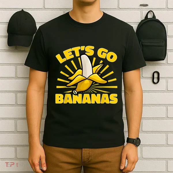 Funny Banana Fruit Lets Go Bananas T-Shirt