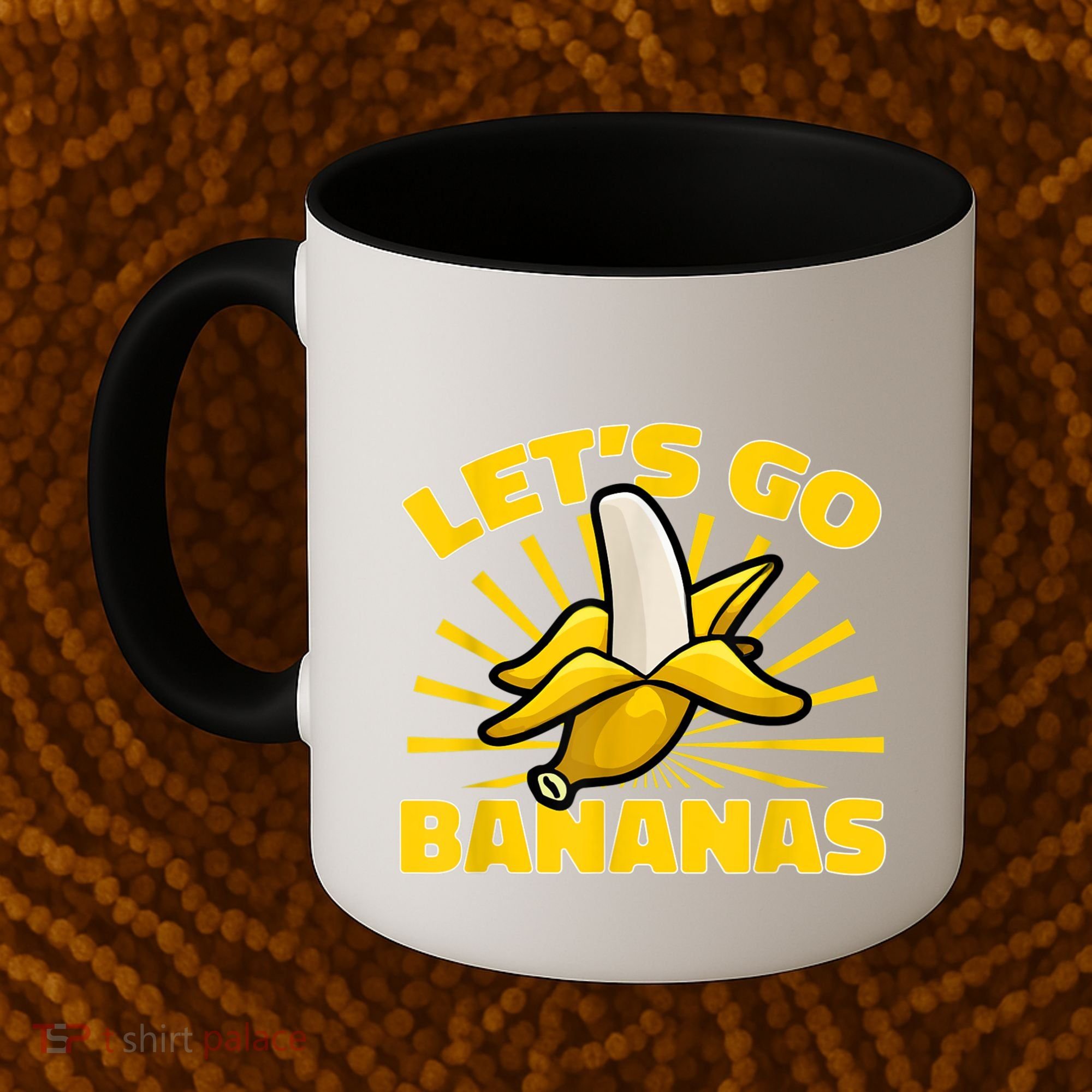 Funny Banana Fruit Lets Go Bananas Coffee Mug