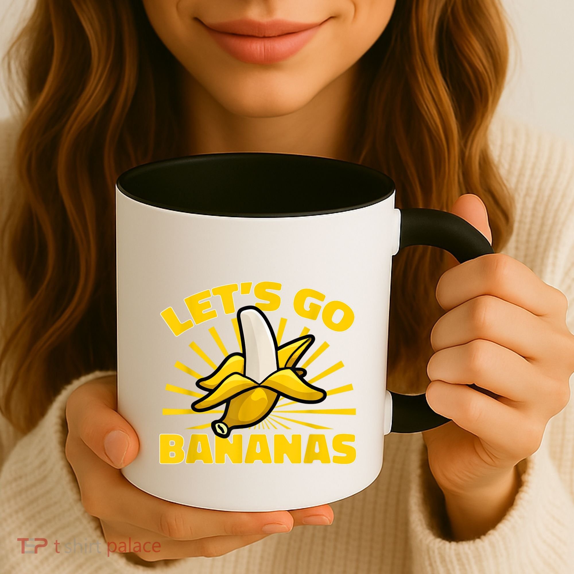 Funny Banana Fruit Lets Go Bananas Coffee Mug