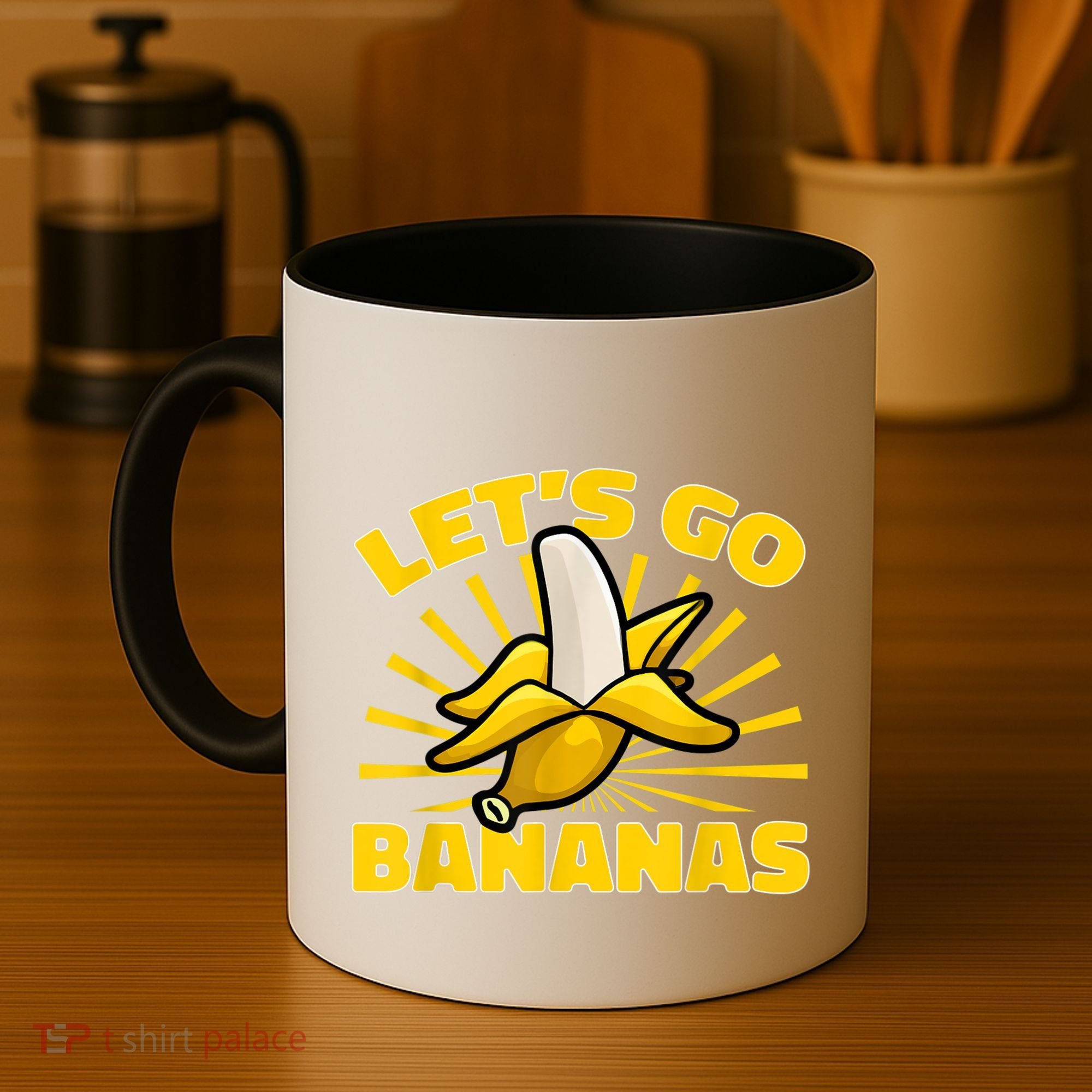 Funny Banana Fruit Lets Go Bananas Coffee Mug