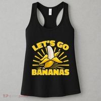 Funny Banana Fruit Lets Go Bananas Women's Tank Top thumb 3