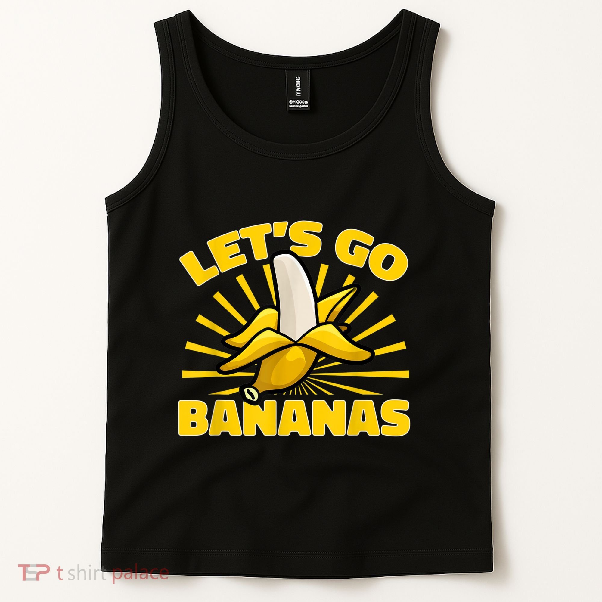 Funny Banana Fruit Lets Go Bananas Tank Top