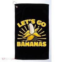 Funny Banana Fruit Lets Go Bananas Golf Towel thumb 0