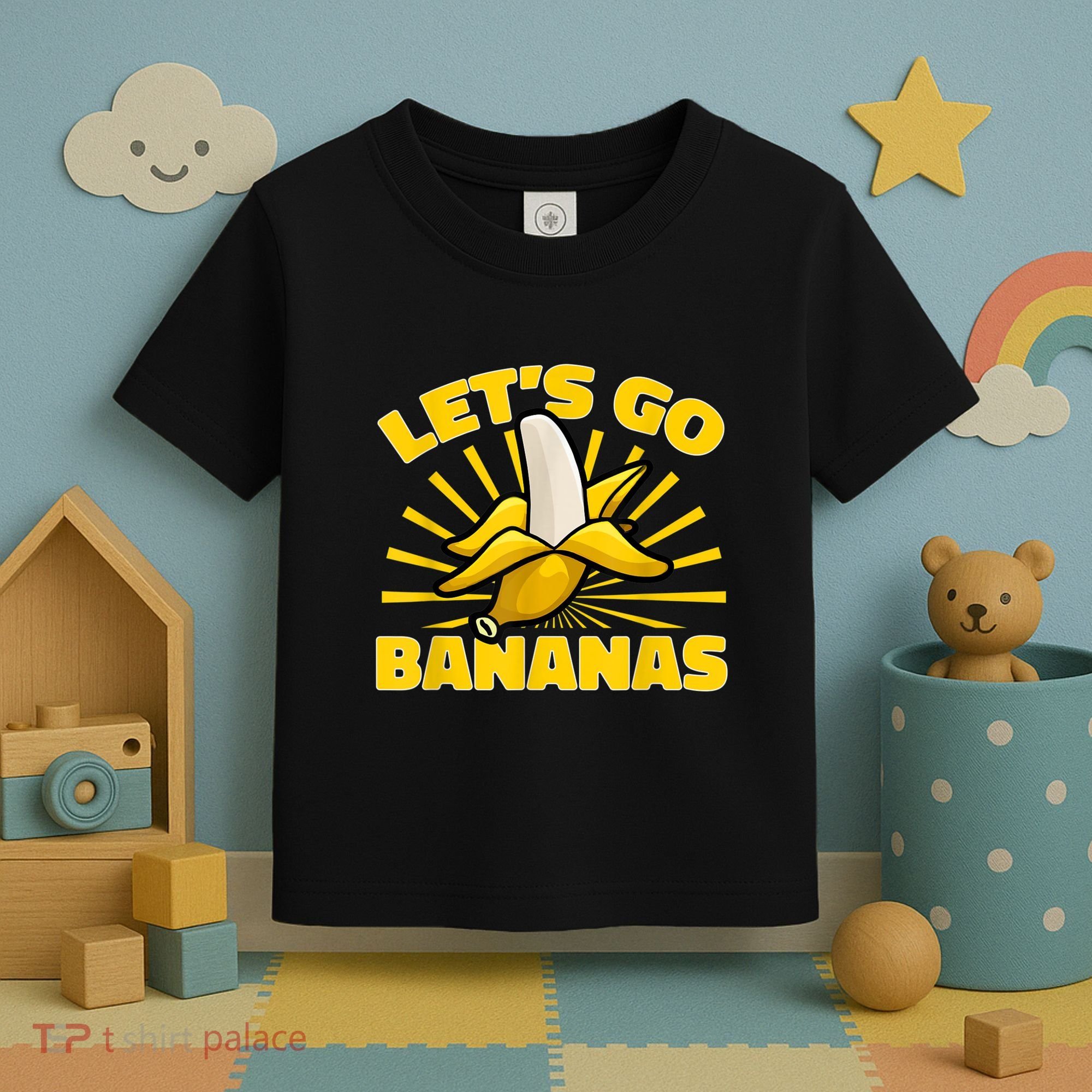 Funny Banana Fruit Lets Go Bananas Toddler T-Shirt