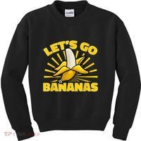Funny Banana Fruit Lets Go Bananas Kids Sweatshirt thumb 0
