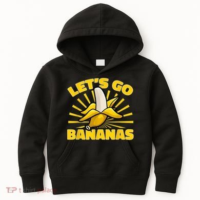 Funny Banana Fruit Lets Go Bananas Kids Hoodie