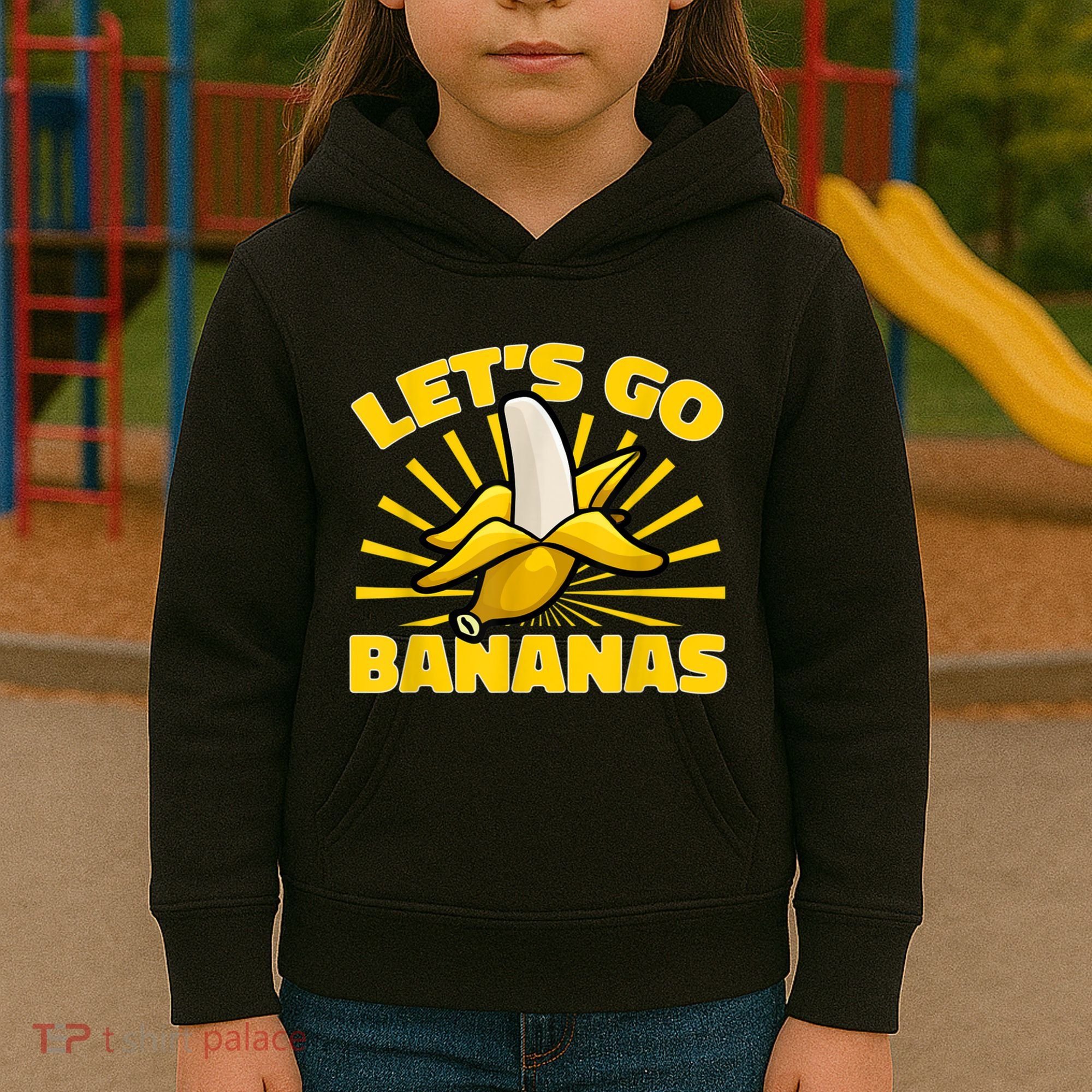 Funny Banana Fruit Lets Go Bananas Kids Hoodie