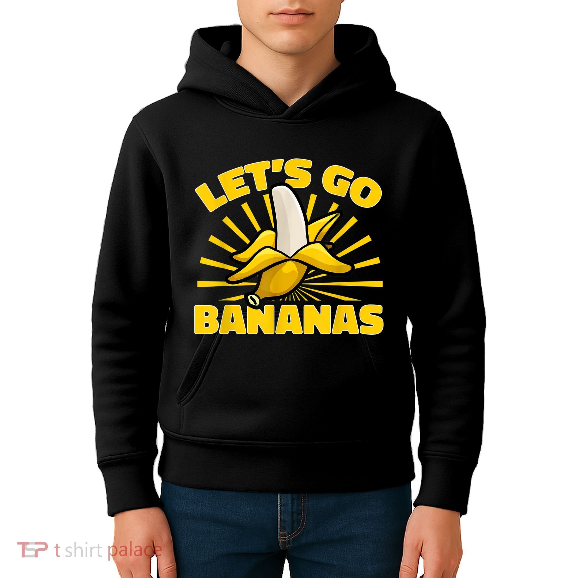 Funny Banana Fruit Lets Go Bananas Kids Hoodie