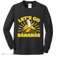 Funny Banana Fruit Lets Go Bananas Kids Long Sleeve Shirt thumb 0