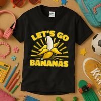 Funny Banana Fruit Lets Go Bananas Kids T-Shirt thumb 3