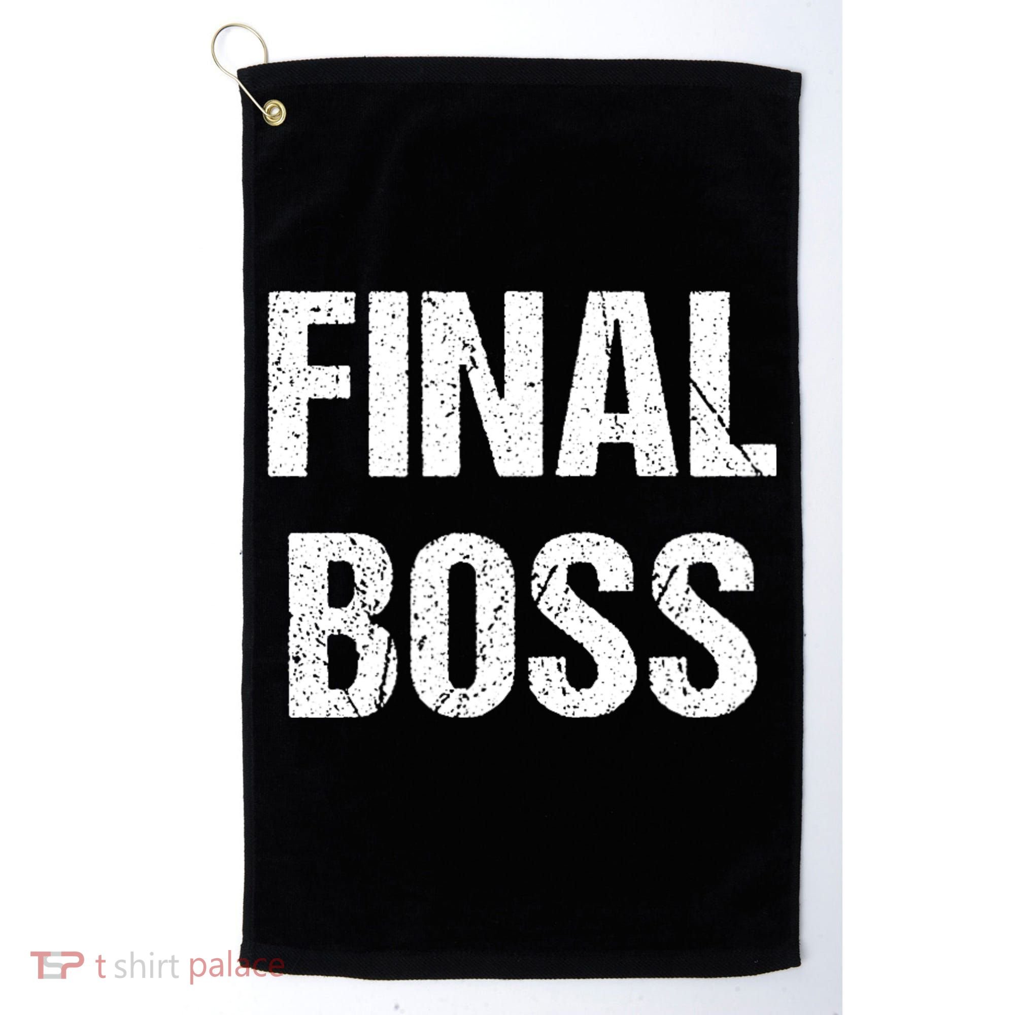 Final Boss Golf Towel