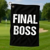 Final Boss Golf Towel thumb 1