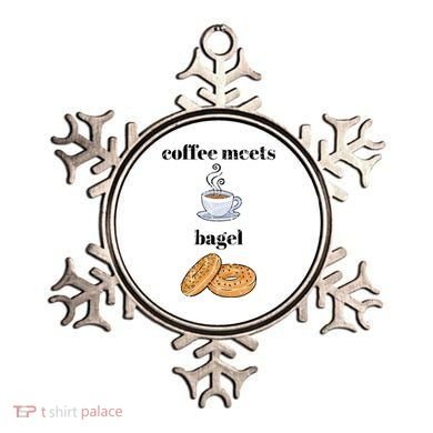Funny Breakfast Funny Gift Coffee Meets Bagels Food Lover Design Gift Ornament