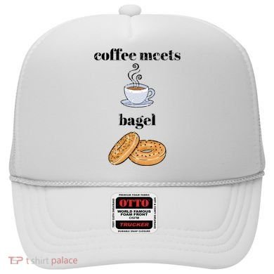 Funny Breakfast Funny Gift Coffee Meets Bagels Food Lover Design Gift Hat