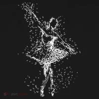 Fading Ballerina Women's Hoodie thumb 2