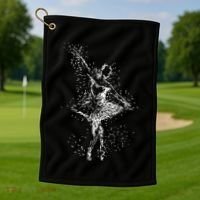 Fading Ballerina Golf Towel thumb 1