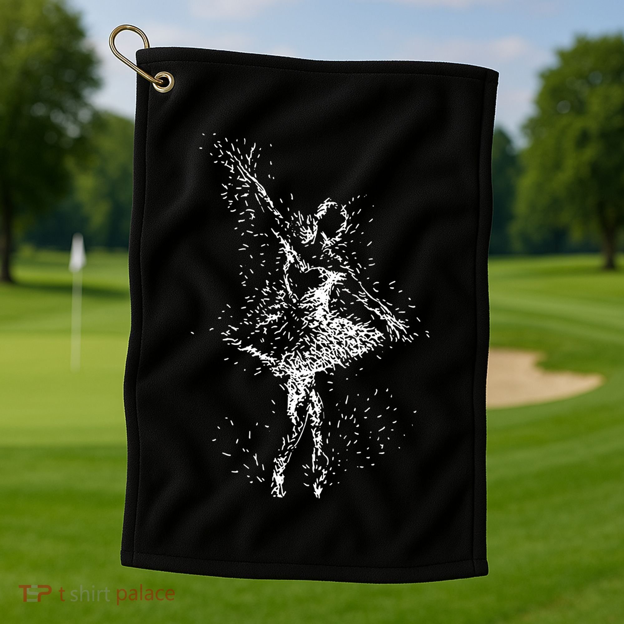 Fading Ballerina Golf Towel