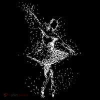 Fading Ballerina Women's Long Sleeve Shirt thumb 2