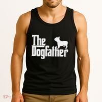 French Bulldog Father Dad The Dogfather Tank Top thumb 3