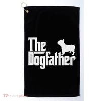 French Bulldog Father Dad The Dogfather Golf Towel thumb 0