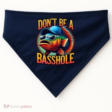 Funny Bass Fish USA-Made Doggie Bandana