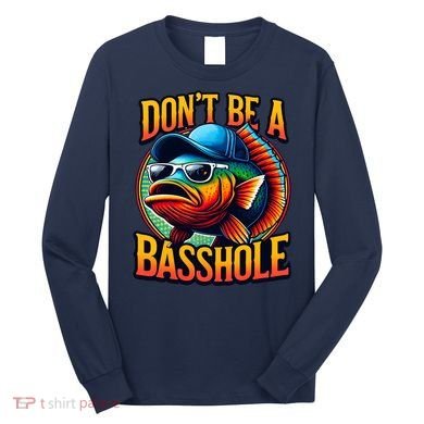 Funny Bass Fish Long Sleeve Shirt