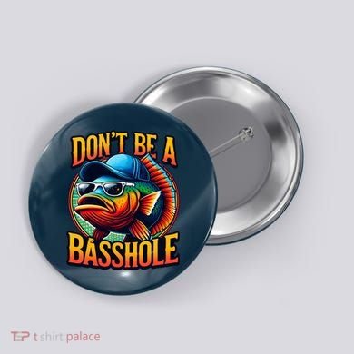 Funny Bass Fish Button