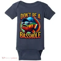 Funny Bass Fish Baby Bodysuit thumb 0