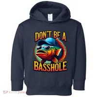 Funny Bass Fish Toddler Hoodie thumb 0
