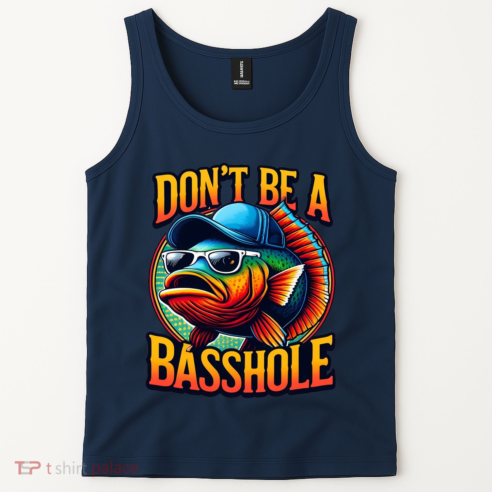 Funny Bass Fish Tank Top