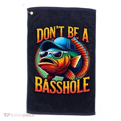 Funny Bass Fish Golf Towel