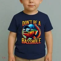 Funny Bass Fish Toddler T-Shirt thumb 2