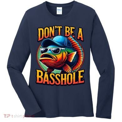 Funny Bass Fish Women's Long Sleeve Shirt