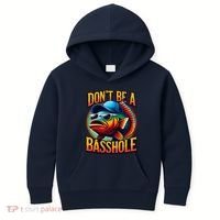 Funny Bass Fish Kids Hoodie thumb 0