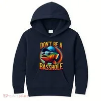 Funny Bass Fish Kids Hoodie thumb 0