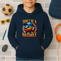 Funny Bass Fish Kids Hoodie thumb 2