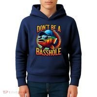 Funny Bass Fish Kids Hoodie thumb 4