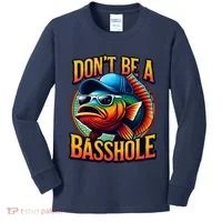 Funny Bass Fish Kids Long Sleeve Shirt thumb 0