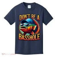 Funny Bass Fish Kids T-Shirt thumb 0