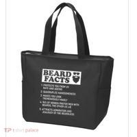 Funny Beard Facts Protects Ageing Makes Manly Bearded Dad Tote Bag thumb 3