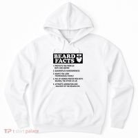 Funny Beard Facts Protects Ageing Makes Manly Bearded Dad Hoodie thumb 0