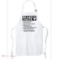 Funny Beard Facts Protects Ageing Makes Manly Bearded Dad Apron thumb 0